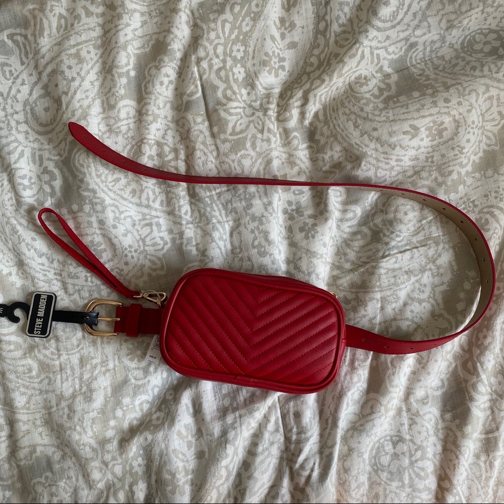 Steve Madden Red fanny pack